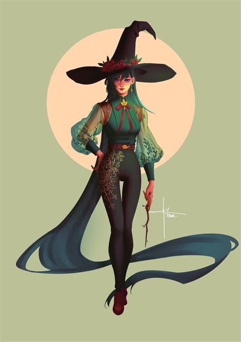 green witch dawn 凌晨 on artstation at artwork ban66m witch