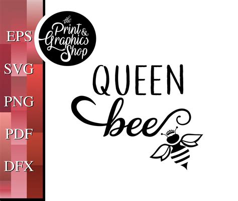 queen bee svg svg eps dfx pdf clipart queen bee etsy