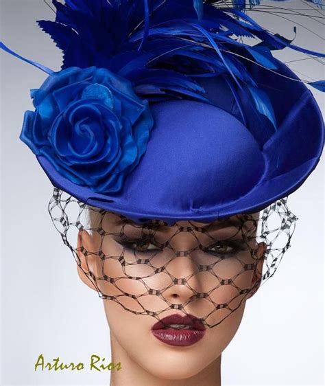 royal blue fascinator cocktail hat headpiece royal ascot etsy in 2021 royal blue fascinator