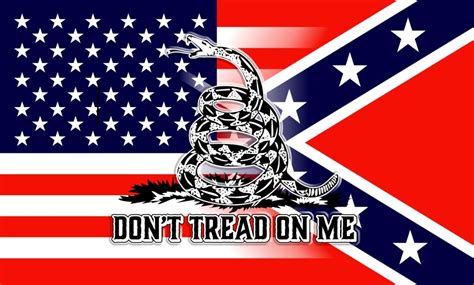 Dont tread on me shop dont tread on me shop. USA & Confederate (blended) W/Gadsden 3'x5' Flag - Flag 3 ...