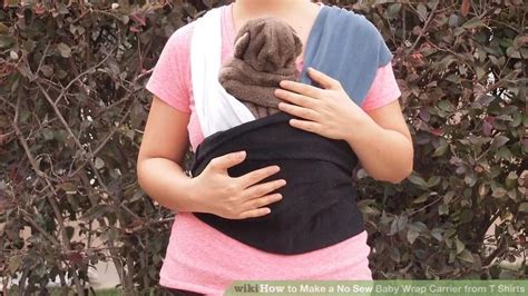 How To Make A No Sew Baby Wrap Carrier From T Shirts 11 Steps Baby