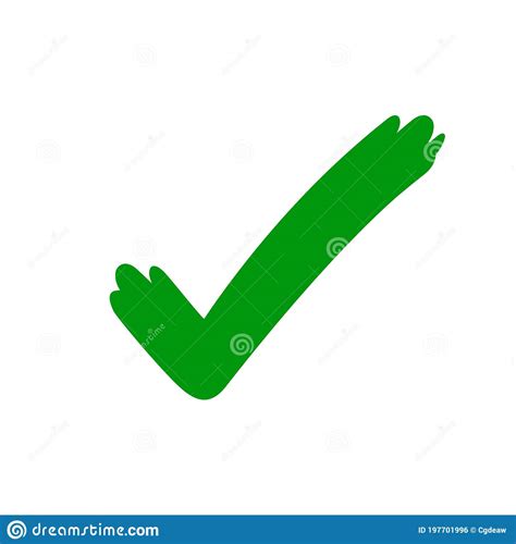 Marcar Marca Icono De Marca Verde Icono De Marca De Verificación Para