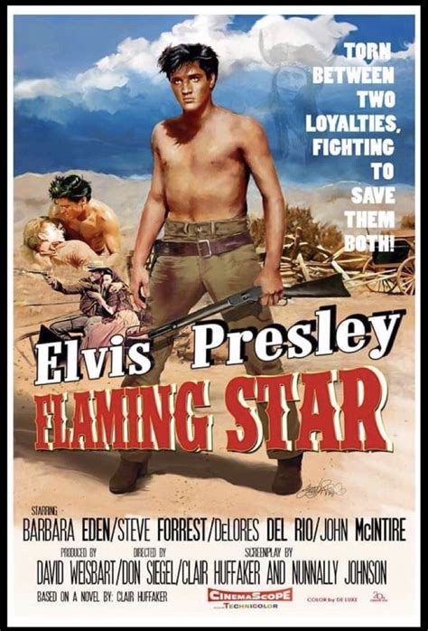 British Flaming Star 1960 With Elvis Presley Steve Forrest Barbara