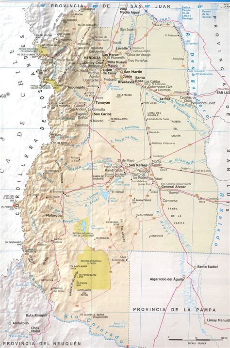 Mendoza Chile Map