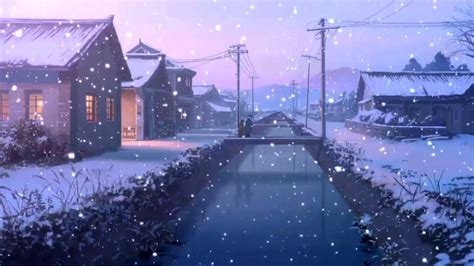 Amv Winter Beautiful Anime Scenery First Snow Youtube