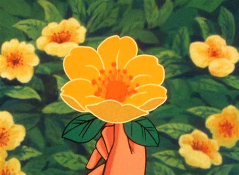 80sanime Flower Aesthetic Aesthetic Anime Yellow Aesthetic