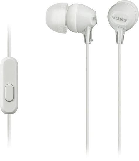Sony Ex14ap Wired Earbud Headphones White Mdrex14apw Best Buy