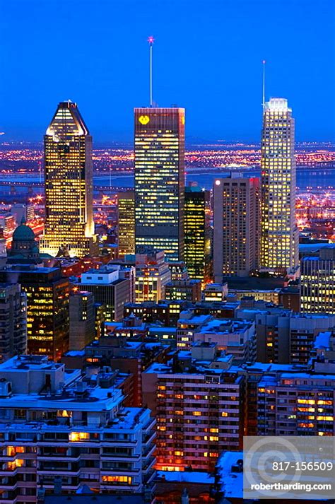 Nighttime view of downtown Montreal | Stock Photo