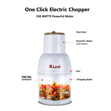 Buy Vegetables And Fruit Electric Chopper Online Rico Appliances