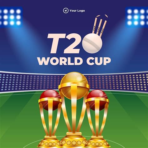 Premium Vector T20 Cricket World Cup Banner Design Template