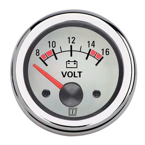 Voltmeter 24v 16 32v D52mm Wit