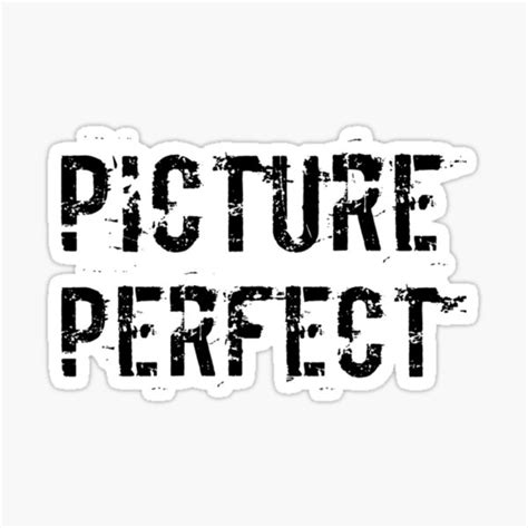 Picture Perfect Sticker For Sale By Glamourhouse Redbubble