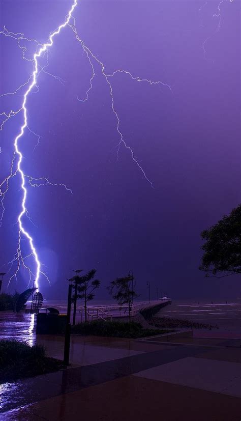 Wet streets and empty sidewalks. Pin by Native RedCloud 3 on Lightning 3 | Lightning ...