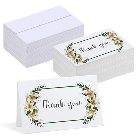 Buy 50 Packs Funeral Thank You Cards Sympathy Thank You Cards With
