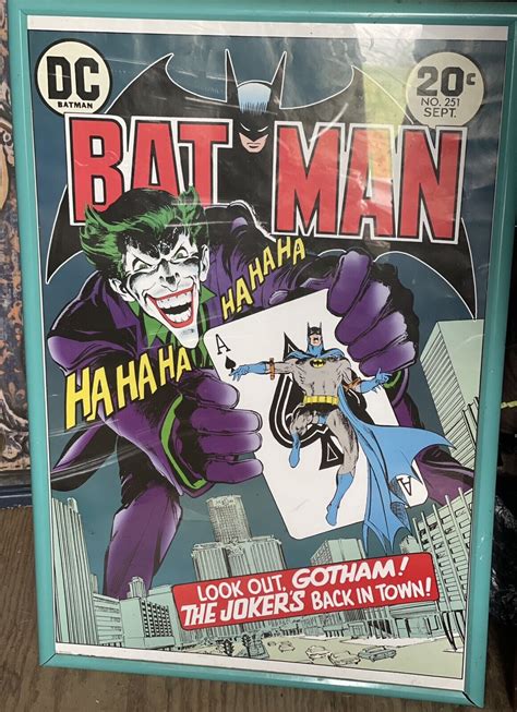 Dc Batman 251 Poster Batman Joker 24x36 Ebay