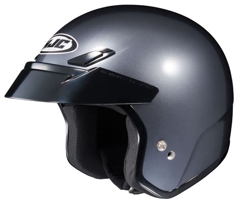 Hjc Adult Cs 5n Solid Anthracite 34 Open Face Motorcycle Helmet Dot Ebay