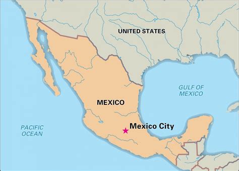 Printable Mexico Map With Capital
