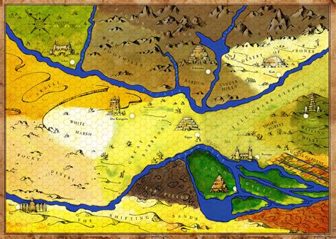 Hand Drawn Game Map Of Ancient Mesopotamia Forge22 Design
