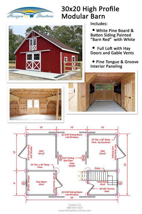 2 Stall Modular Barn With Loft In 2022 Horse Barn Plans Horse Barn