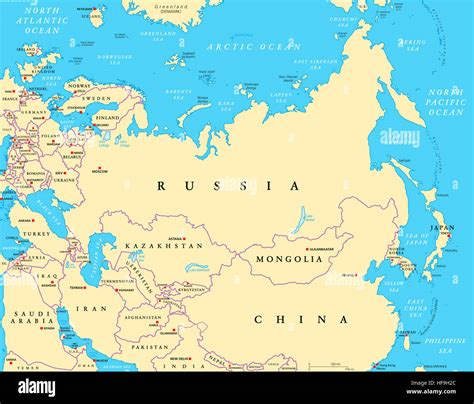 Eurasia Map Hi Res Stock Photography And Images Alamy