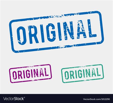 Original Rubber Stamp Royalty Free Vector Image