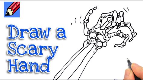 Begin someplace else, and make the journey so much fun that you carry on. How to draw a Skeleton Hand for Halloween Real Easy - YouTube