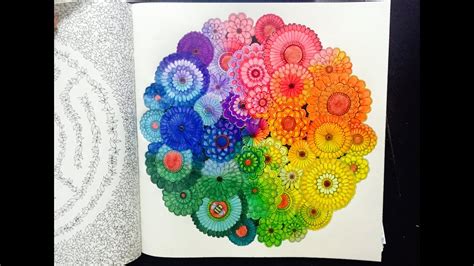 Secret Garden Colouring Book - Rainbow Flowers with Colour ...