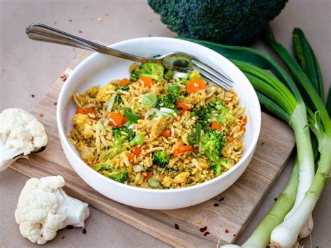 Riz de Chou Fleur sauté aux petits légumes Sans Gluten