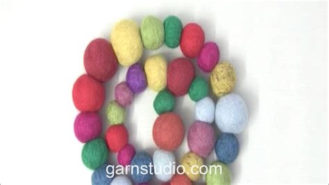 How To Make A Felted Wool Ball Youtube