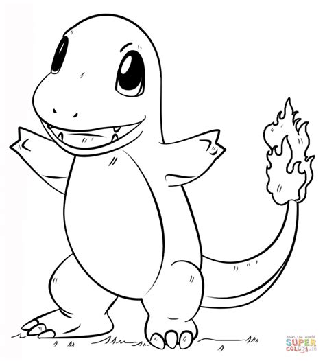 Dibujo De Charmander De Pokemon Para Colorear Dibujos Para Colorear