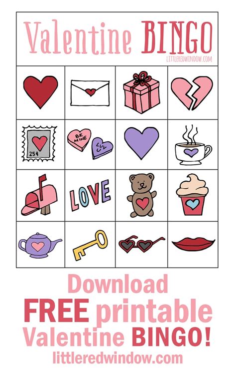 Free Printable Valentine Bingo Cards For Large Groups Printable Templates