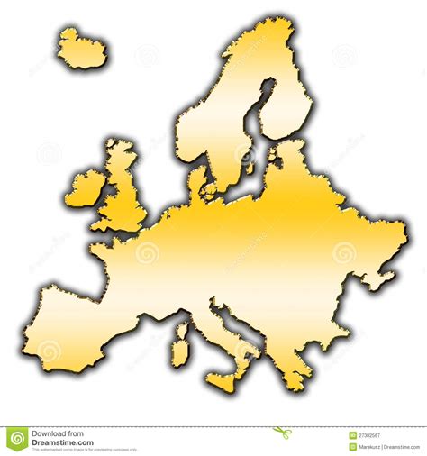 Europe Outline Map Stock Illustration Illustration Of Symbol 27382567