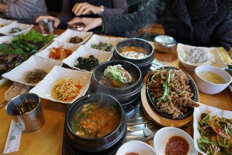 Marinated Korean Beef With Korean Side Dishes Geoje South Korea