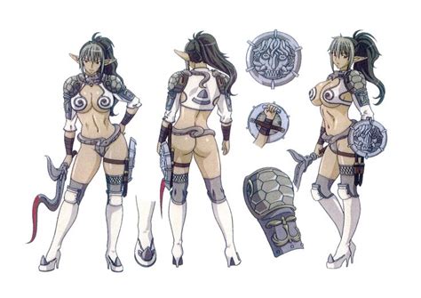 the veteran mercenary echidna from tv anime queen s blade rurou no senshi by rin shin queen