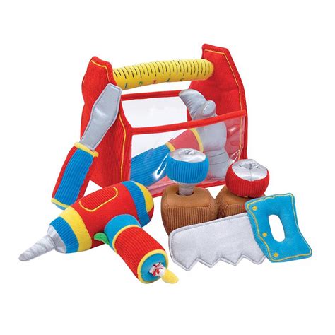 Melissa And Doug Toolbox Fill And Spill Soft Toy Learning Toys