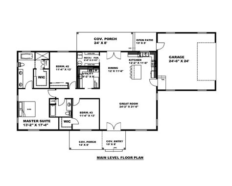Craftsman Style House Plan 3 Beds 2 Baths 2040 Sqft Plan 117 911