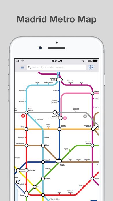 Madrid Metro Map And Routes Iphone App
