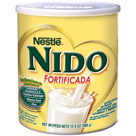 Nestle Nido Fortificada Whole Milk Powder 126 Oz Canister Powdered