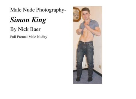 Male Nude Photography Simon King Baer Nick Baer Nick Amazon Es Libros