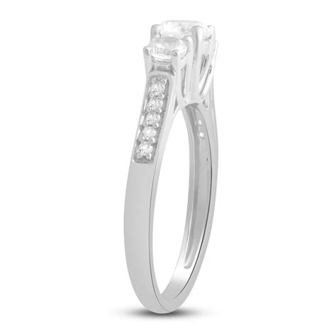 Lab Created White Sapphire Ring Sterling Silver Jared