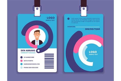 Corporate Id Card Professional Employee Identity Badge With 965427