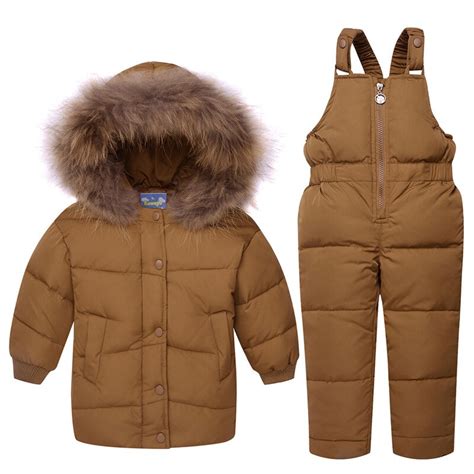 Baby Overalls Winter Girls Boys Warm Outerwear Coat Clothing Set Kid