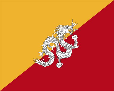 Flagge Von Bhutan Farbe Und Bedeutung Flags World