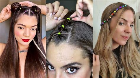 Peinados En Tendencia Con Ligas Todo Tipo De Cabello Chicas Fashions Youtube