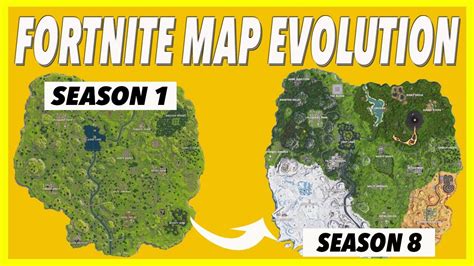Fortnite Map Evolution Seasons 1 8 Youtube