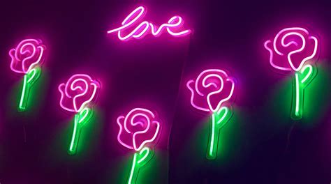 Pink Thing Of The Day Pink Neon Roses The Worley Gig