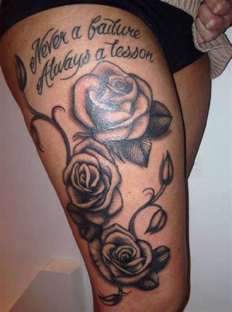 Image Result For Quote Thigh Tattoo Design Thigh Tattoo Designs