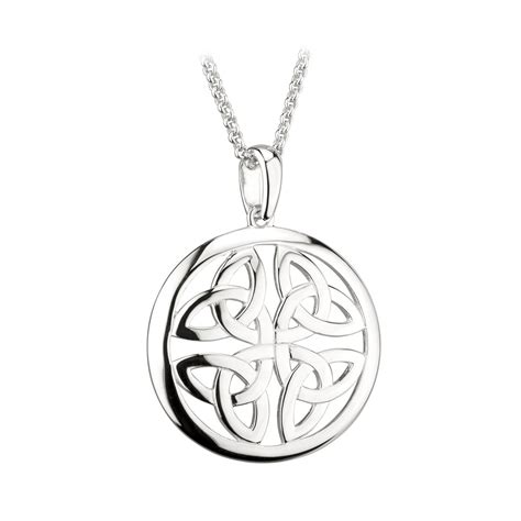 Round Celtic Trinity Knot Necklace