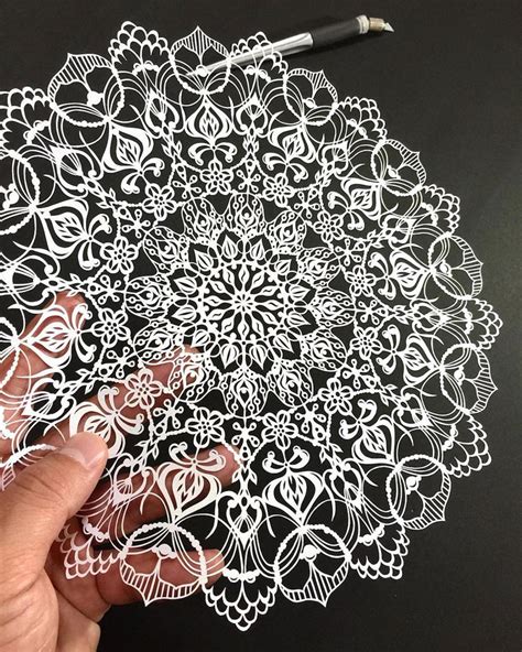 The Impressive Mandala Style Paper Cutting Of Mr Riu
