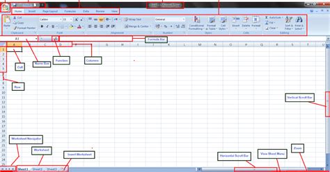 Mengenal Tampilan Lembar Kerja Excel Tutorial Ms Office Imagesee